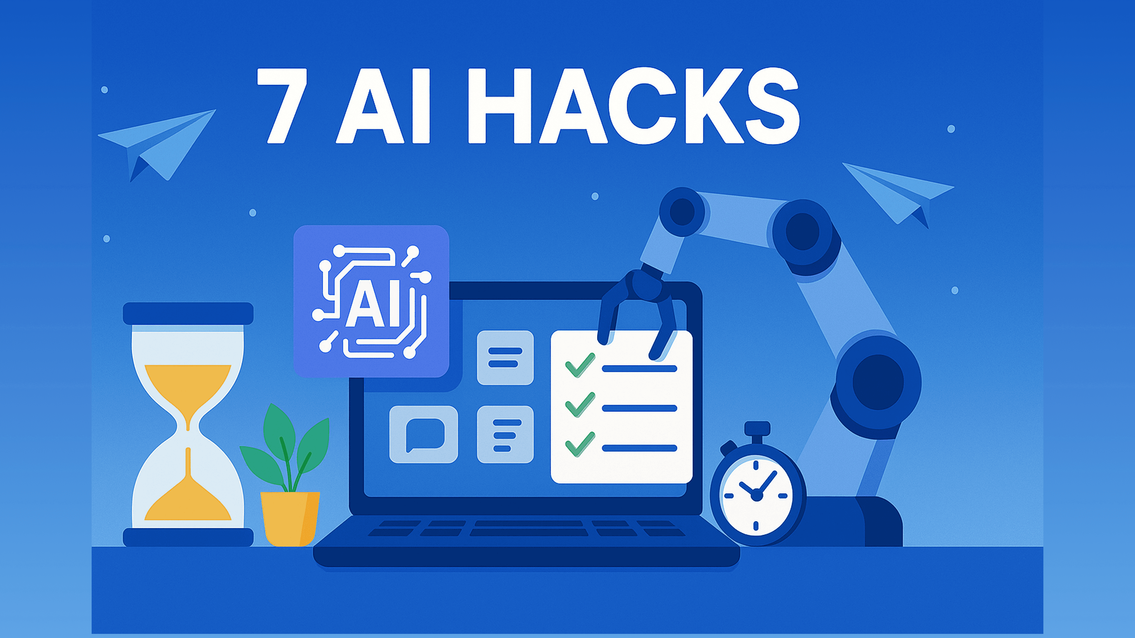 7 AI Hacks to Save Time at Work (And Get More Done With Less Effort)