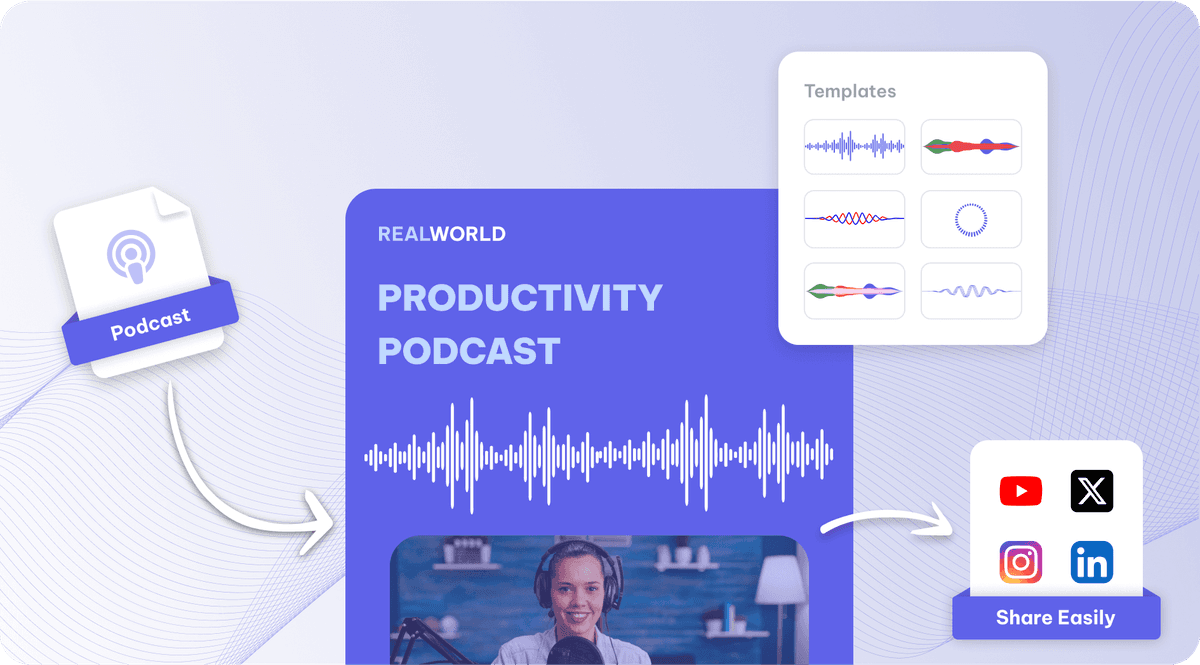 Audiogram Podcast Online | Convert Your Podcast to Visual Content ...