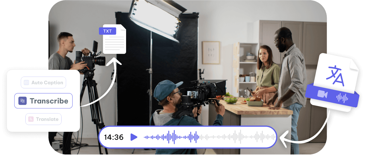 Media Transcription Services - Fast AI Text for Media Files | Exemplary AI