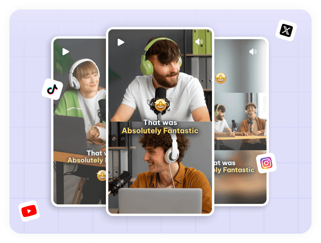 Animated captions with emojis to emphasize emotion