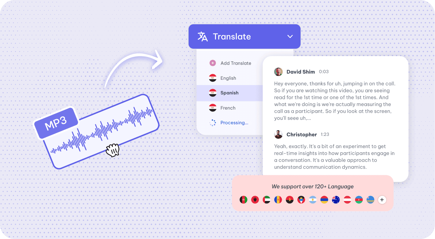 Transcript translation