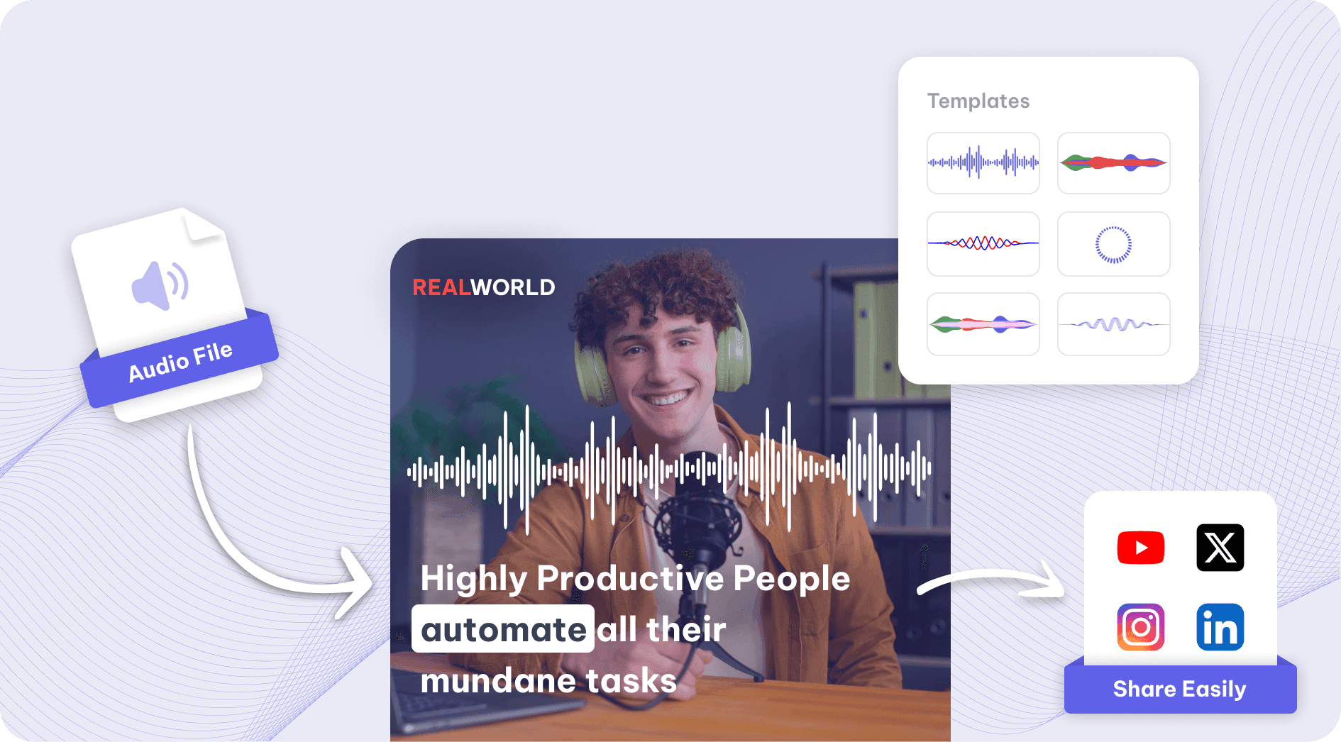 Convert Audio to Video
