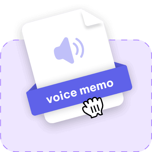 Upload Your Voice Memo File