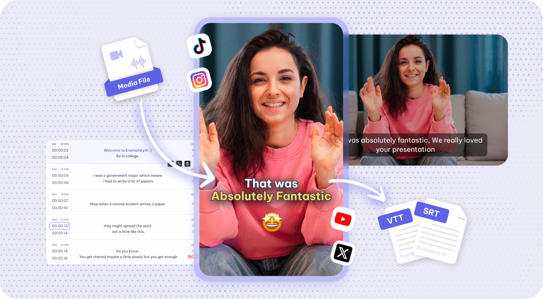 Video caption generator
