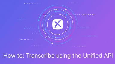 Add transcript via Unified API