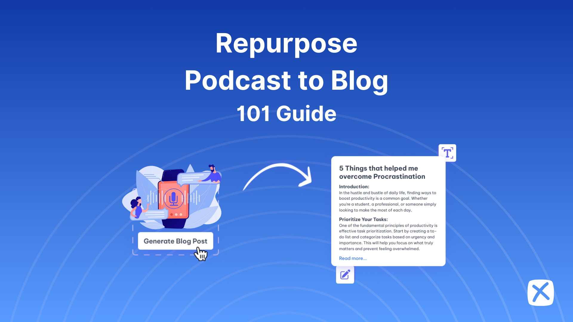 How to Turn Your Podcast into a High-Performing Blog: 101 Guide