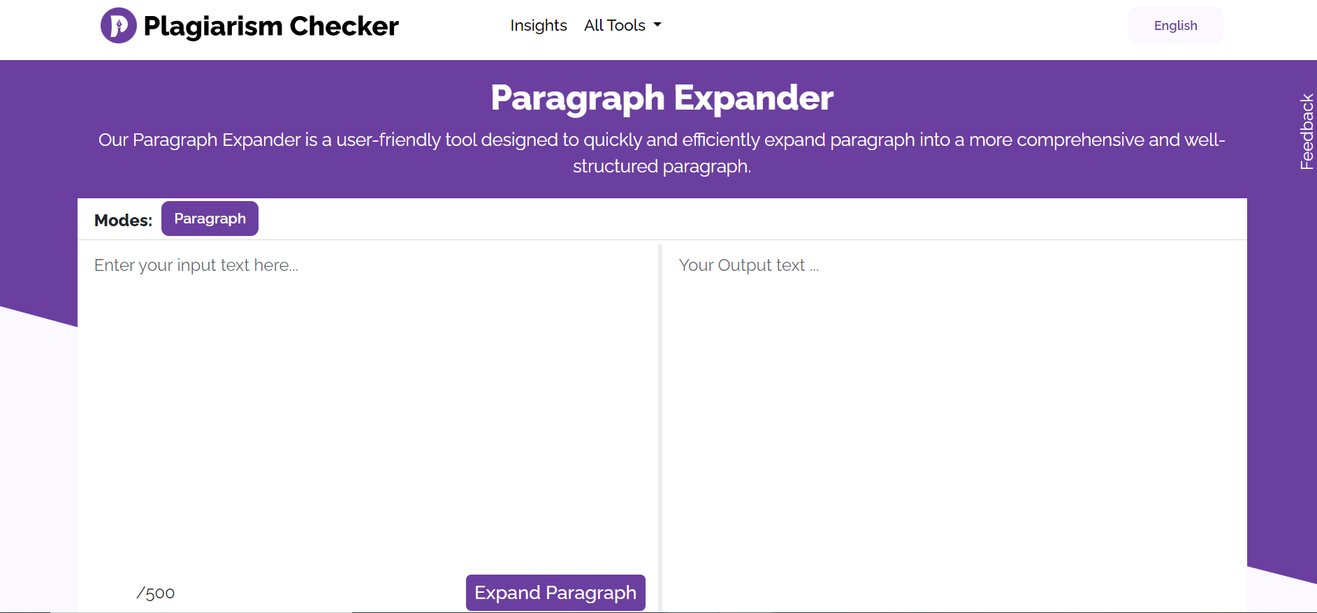 Paragraph expander